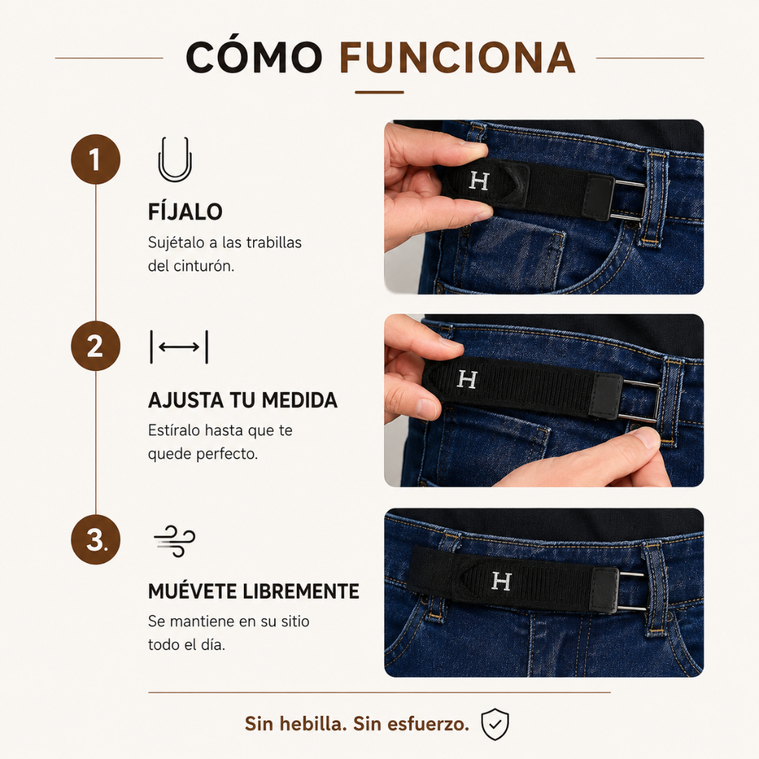 Buckle-Free Adjustable Elastic Belt